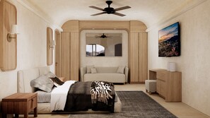 Suite studio classique (Suite Mercurio) | Coffre-fort, décor unique, ameublement unique, accès au Wi-Fi (inclus)