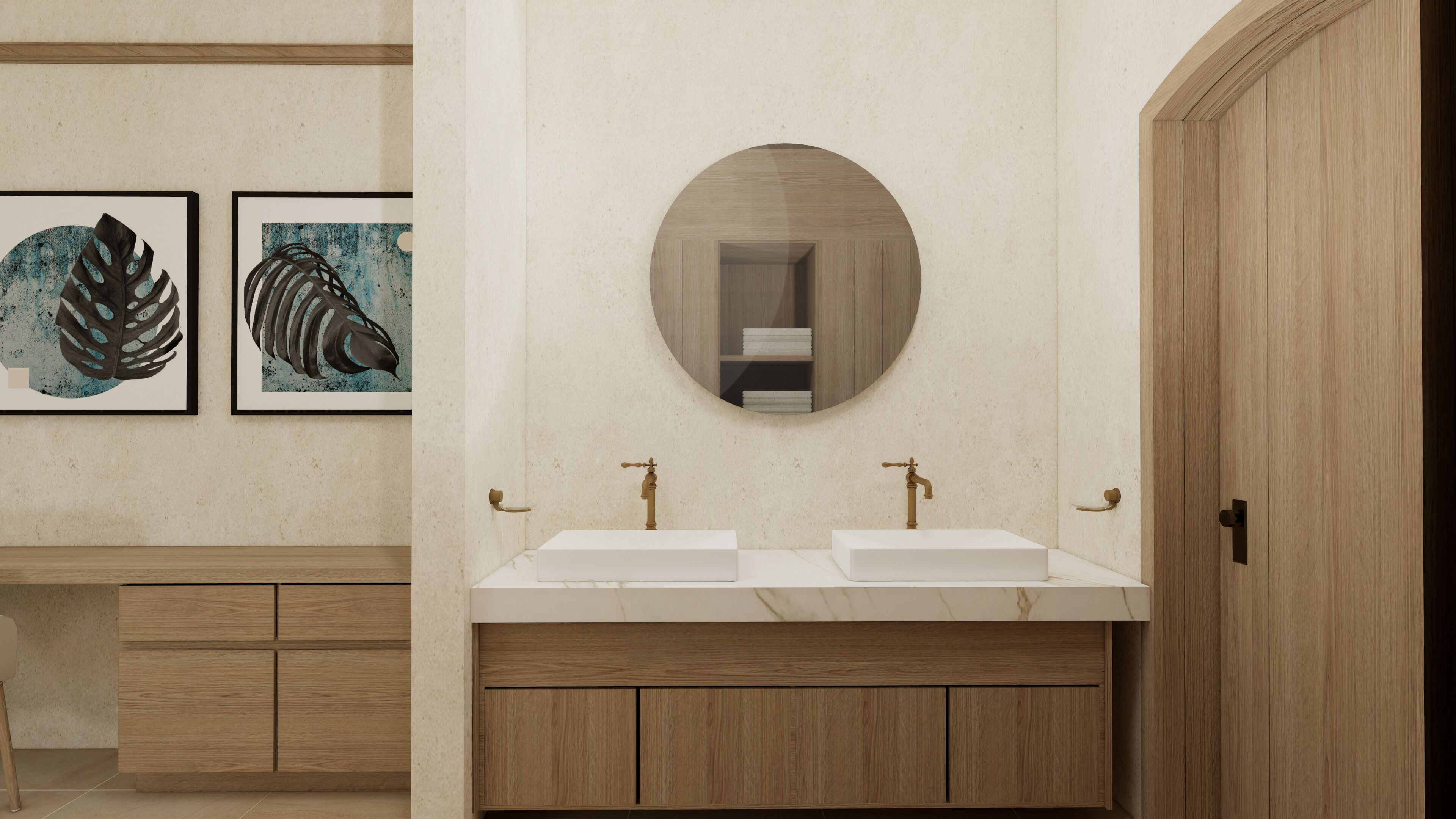 Suite superior (Suite Venus) | Baño | Tina y regadera independientes, secadora de cabello, batas, toallas 