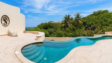 2 outdoor pools, open 8:00 AM to 8:00 PM, pool umbrellas