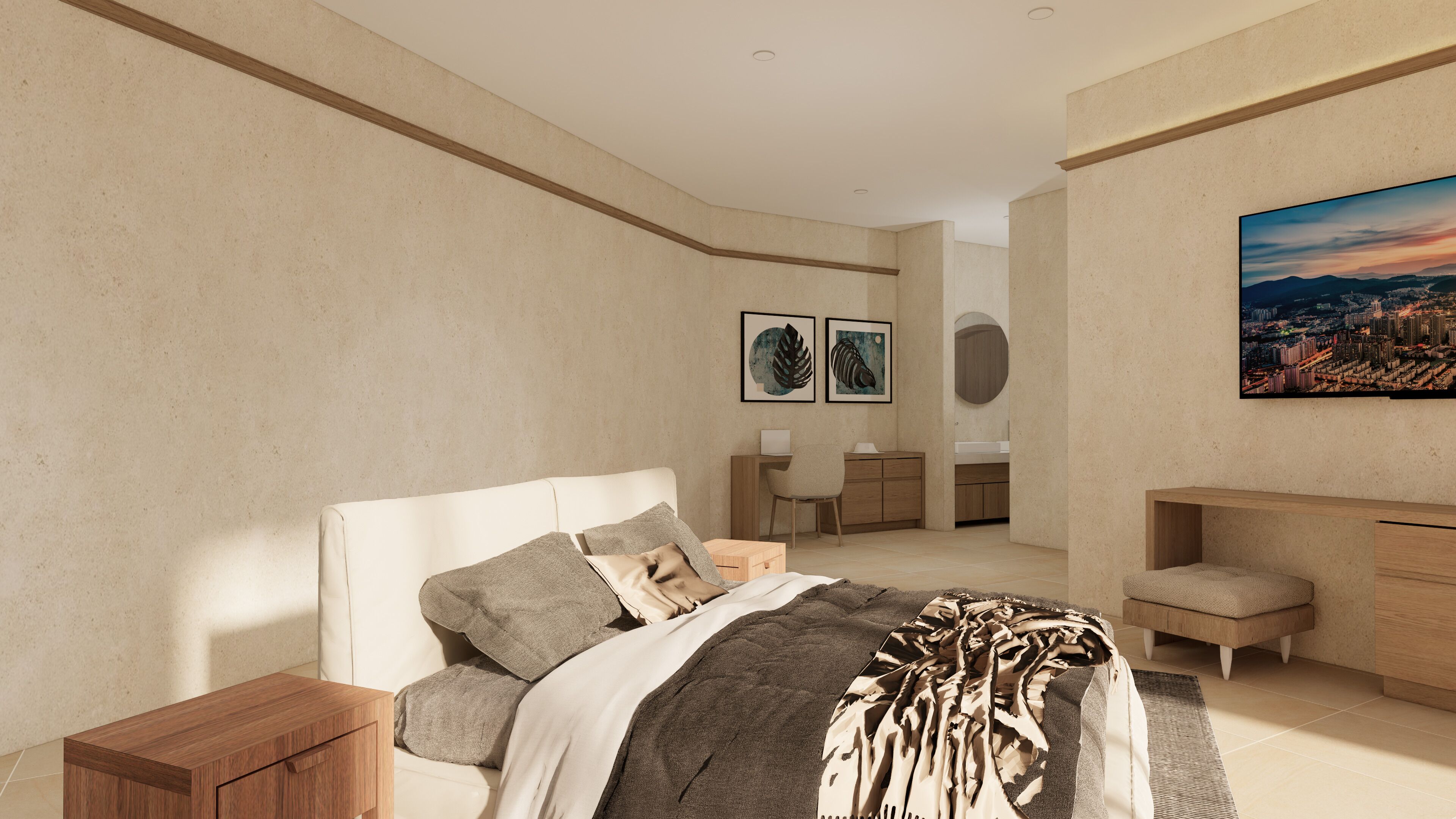 高级套房 | 客房内保险箱、办公桌、免费 WiFi