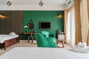 Family Double Room, City View | Minibar, desk, laptop workspace, free cribs/infant beds - Horizon Hotel by LunaVerde Hoi An (Thanh pho Hoi An)