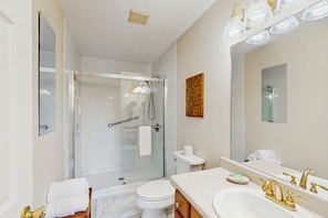 Hair dryer, towels - Dog-friendly home with serene views, outdoor hot tub, deck, and fire pit (Dahlonega)