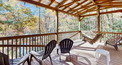 Dog-friendly home with serene views, outdoor hot tub, deck, and fire pit