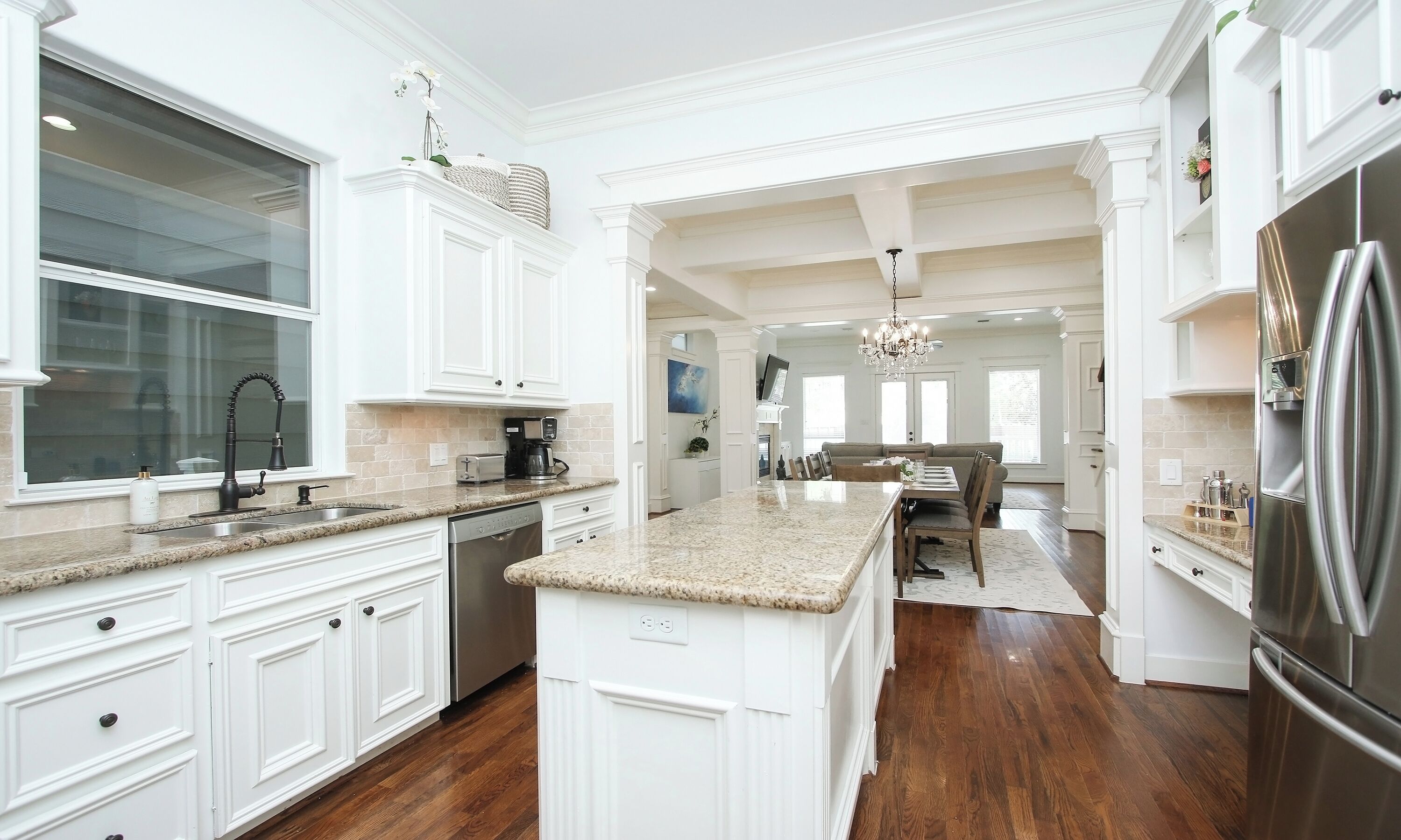 Microwave, oven, stovetop, dishwasher