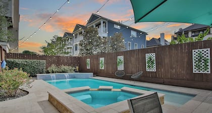 Downtown Houston-Private Pool, Hot Tub & Game Room