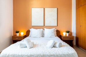 Apartment, 1 Double Bed, Kitchen, City View | Egyptian cotton sheets, premium bedding, individually decorated - Odin 1-Bedroom Apartment in Larnaca (Larnaca)