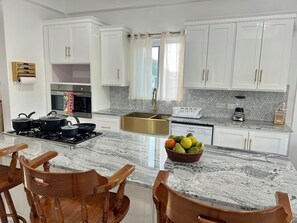 Fridge, microwave, oven, stovetop - This newly built, spacious three-bedroom home is ideally located in Rodney Bay. (Castries)