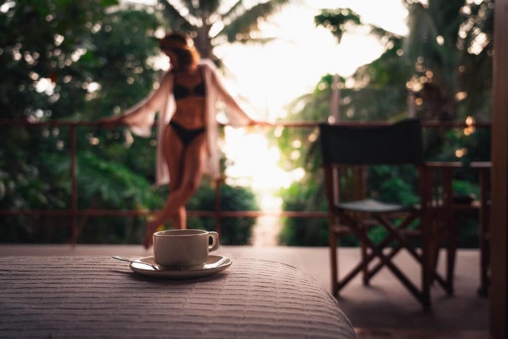 Deluxe Double Room, Balcony, Ocean View | Property grounds