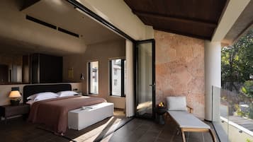 Senior-Doppelzimmer, Bergblick | Balkon