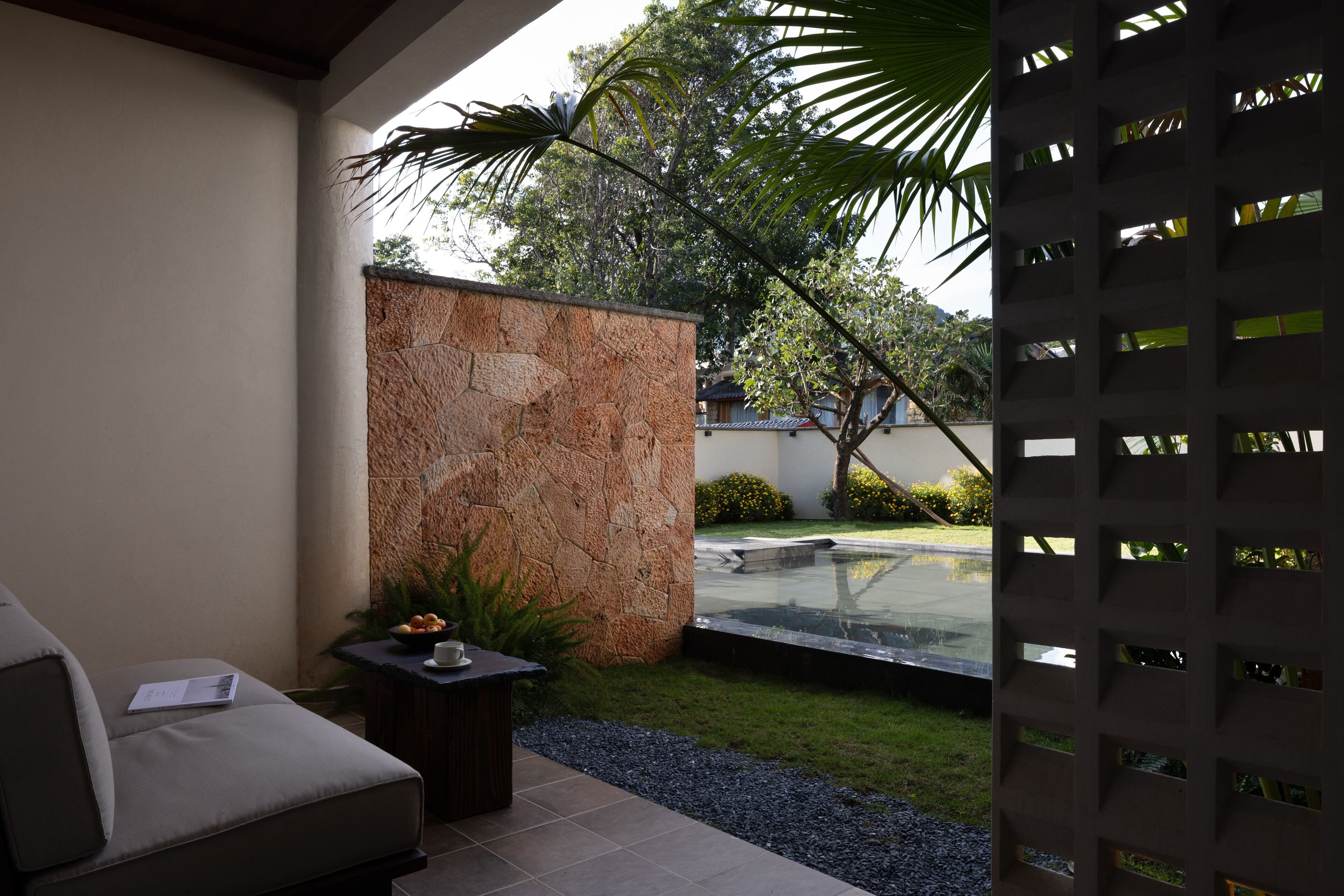 Superior-værelse med 2 enkeltsenge - udsigt til have | Terrasse/gårdhave