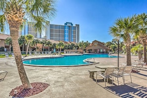 A heated pool - Arcade & Pool Access: Panama City Beach Townhome! (Panama City Beach)