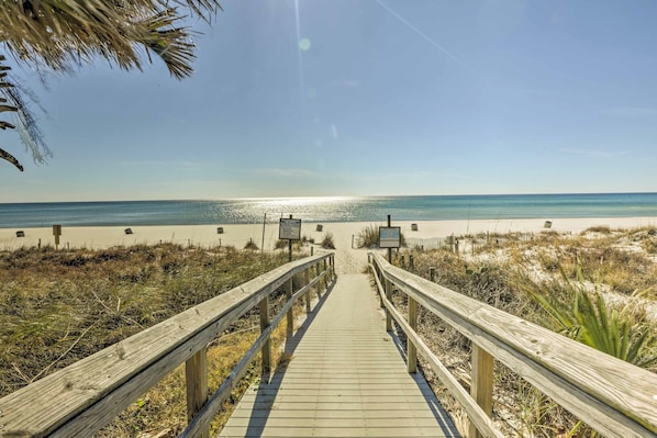 Beach nearby - Arcade & Pool Access: Panama City Beach Townhome! (Panama City Beach)