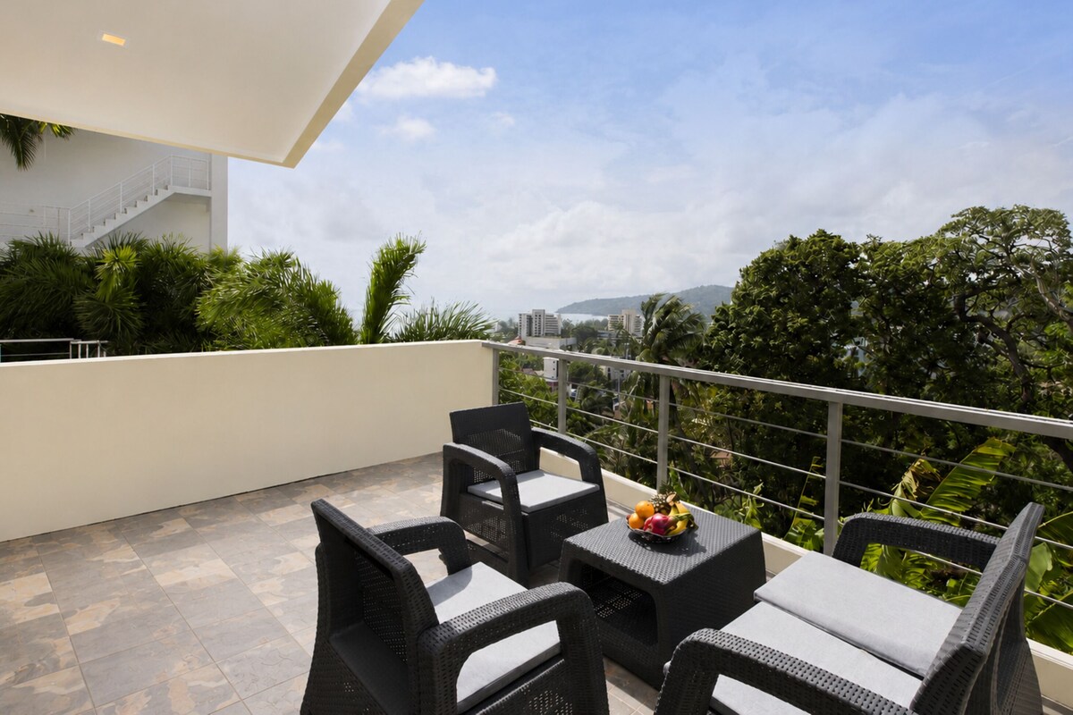Premium Apartment, 1 Bedroom, Balcony, Sea View | Balcony