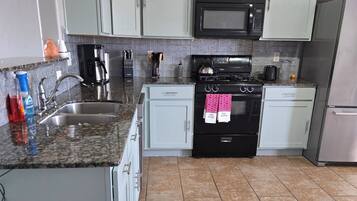 Microwave, oven, stovetop, dishwasher