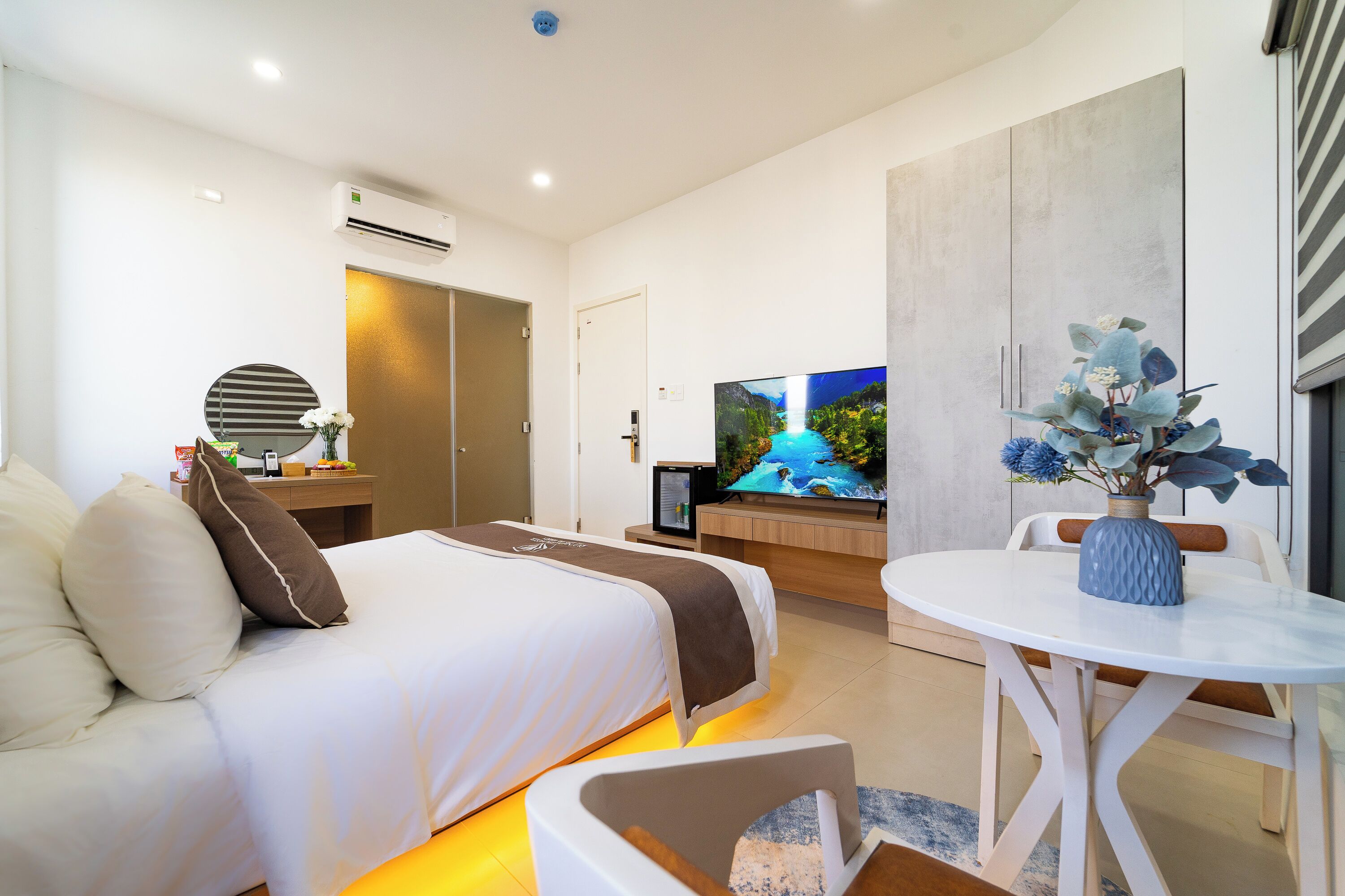 スーペリア ダブルルーム ビーチビュー | WiFi (無料)、ベッドシーツ