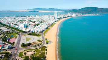 Beach nearby, white sand