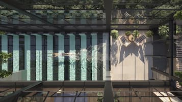 Indoor pool, outdoor pool