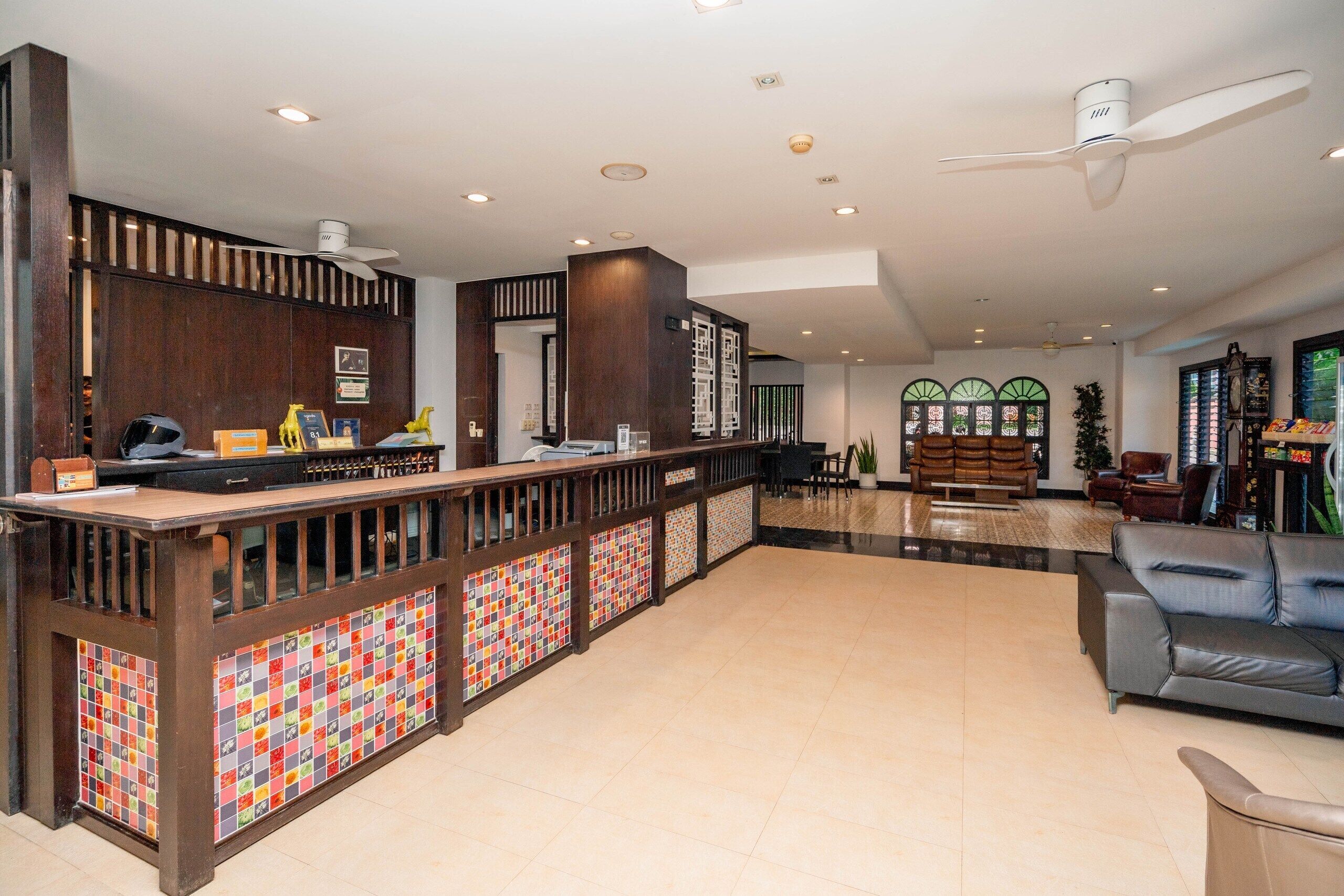 Vista frontal de la propiedad