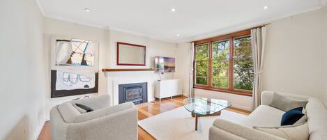 TV connectée, cheminée