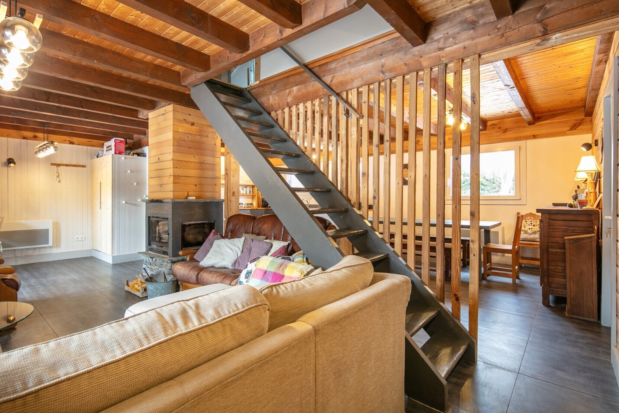 TV connectée, cheminée