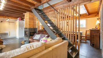 TV connectée, cheminée