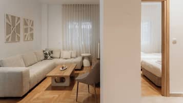 华丽公寓, 厨房 | 起居区 | 50-英寸电视(配备有线频道)