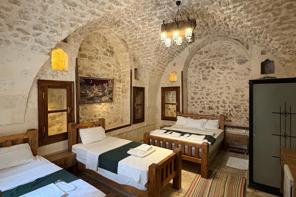 Family Quadruple Room, Garden View | Egyptian cotton sheets, premium bedding, minibar, desk