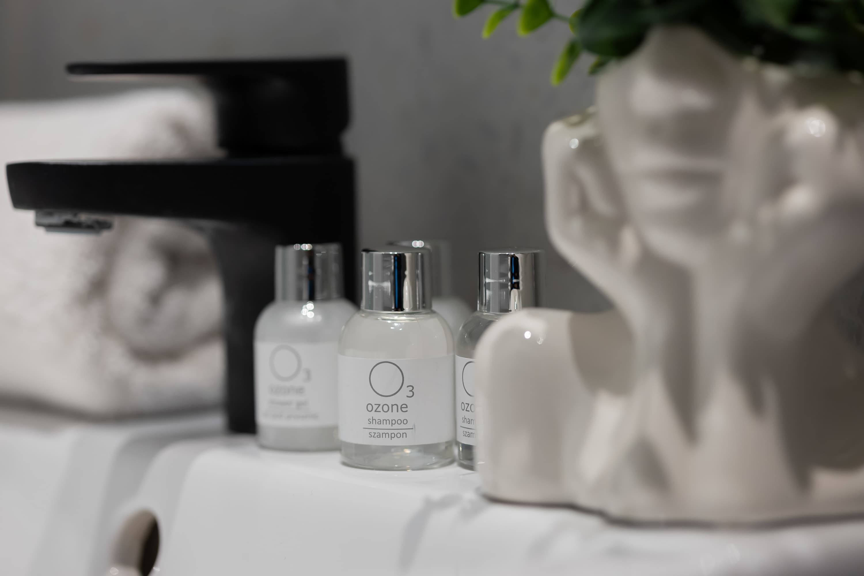 Douche, sèche-cheveux, serviettes fournies