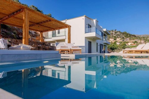 Malia Vista Villa - Private Pool,Panoramic Seaview