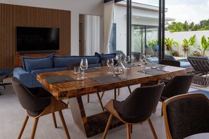 Dining - 3BR Pool Villa withBBQ Near Beaches V279 (Koh Samui)