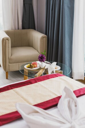 Phòng dành cho gia đình | Bộ đồ giường kháng dị ứng, giường gấp/giường phụ (phụ phí) 