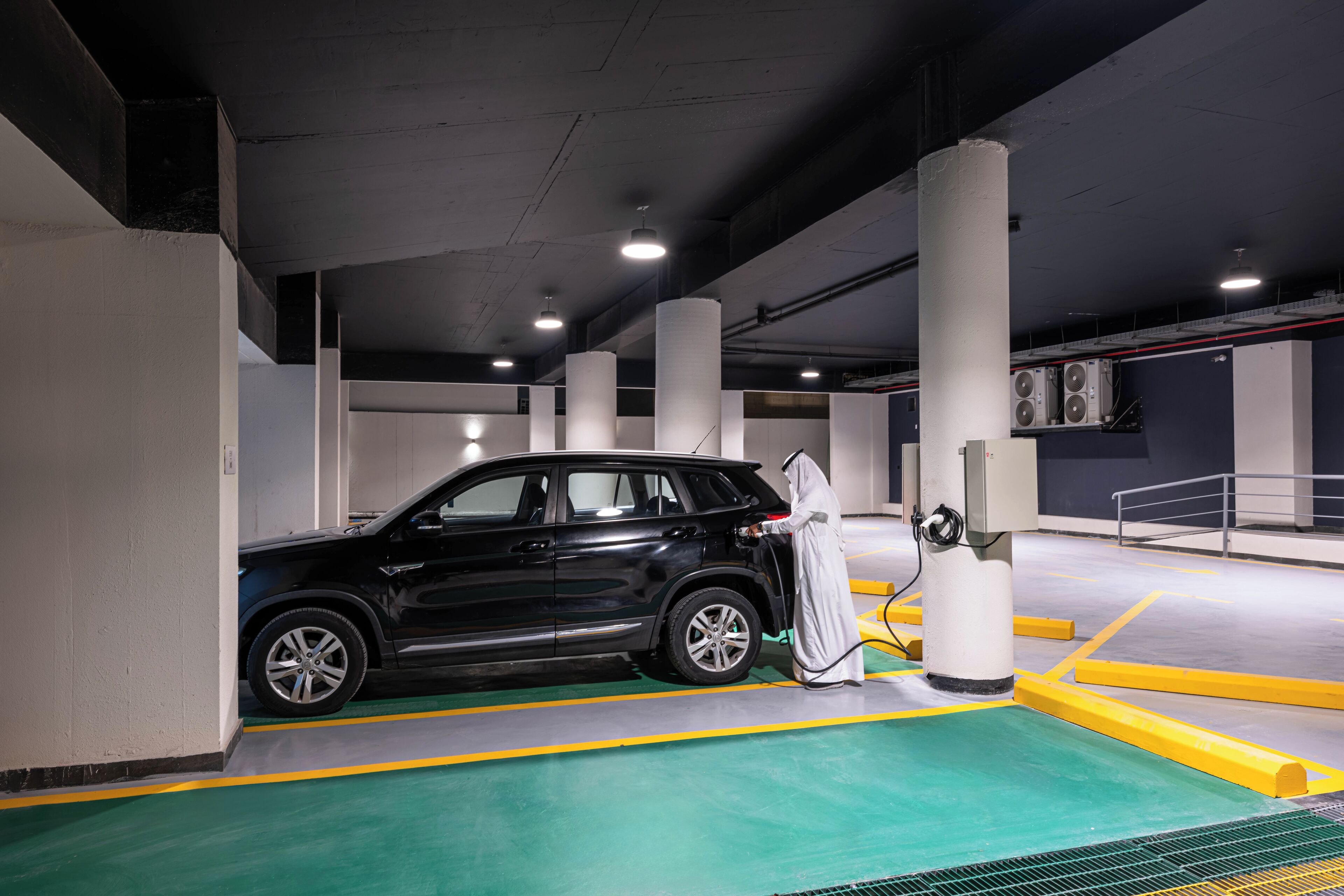 Punto de recarga de coches eléctricos