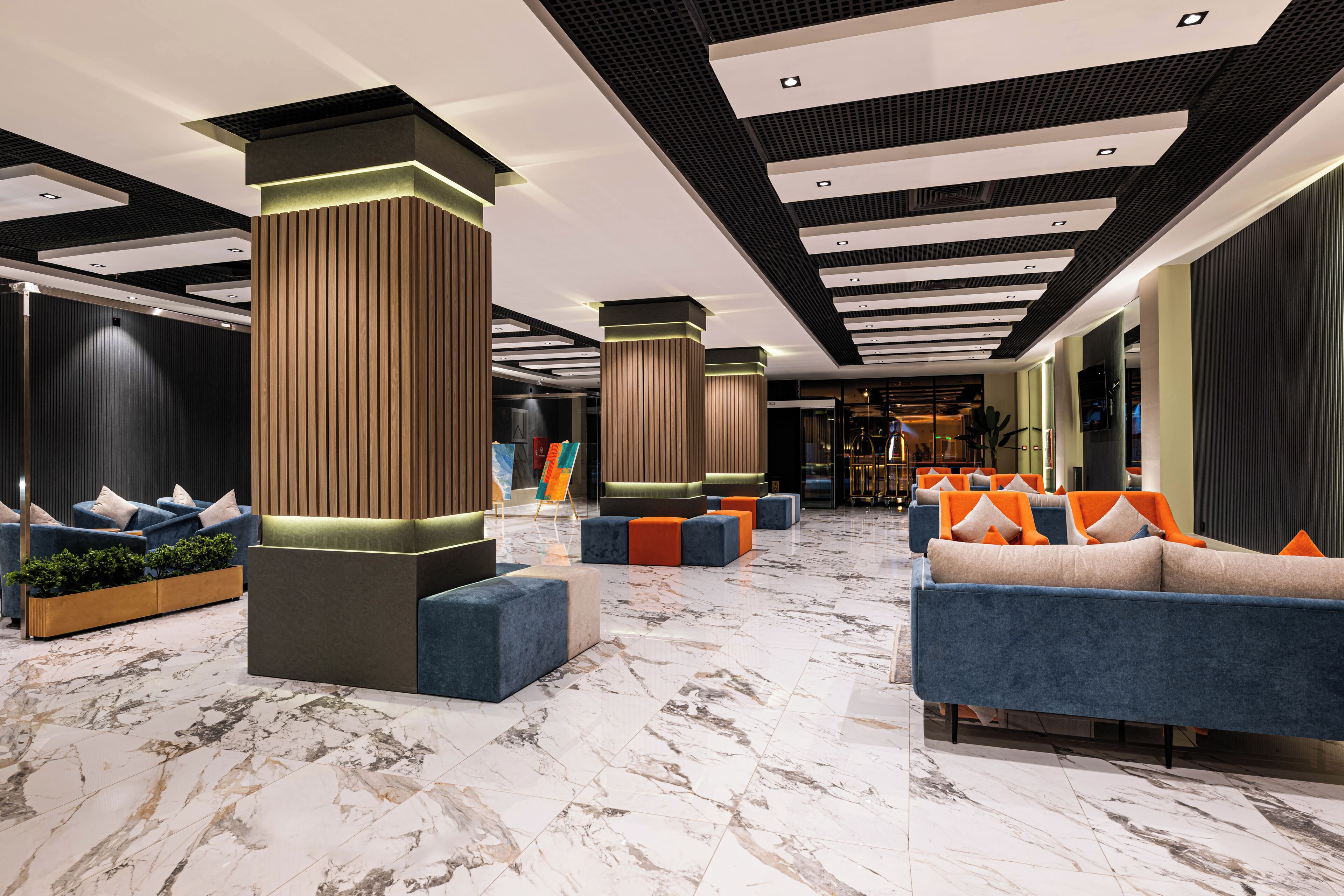 Sala de estar en el lobby