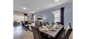 Dining - Spacious 7 BR Villa with Pool, Spa, Themed Rooms (Kissimmee)