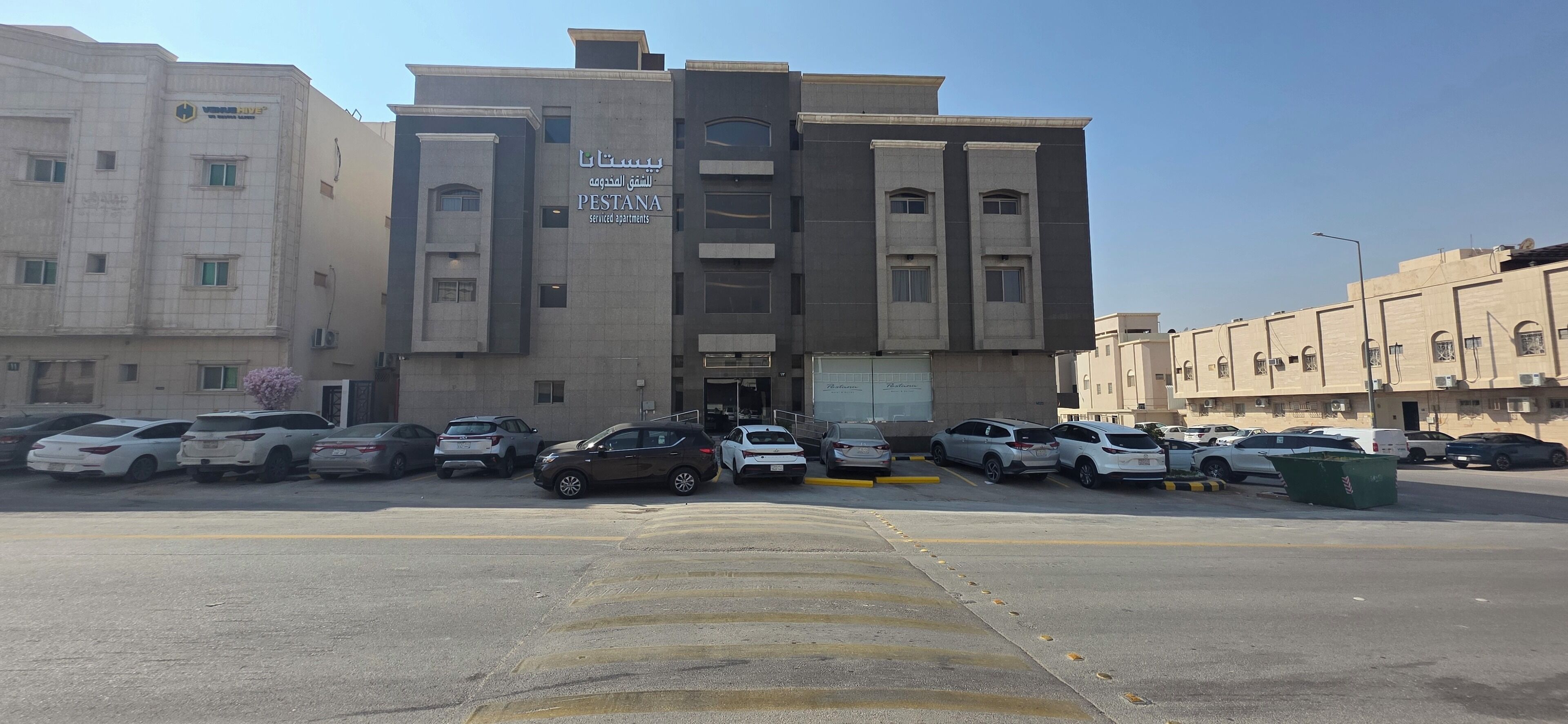 Voorkant van accommodatie