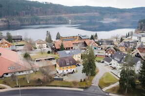Aerial view - "Zum Kuckuck" Apartment by Gästehaus Sandvoss, Near Lake Titisee (Titisee-Neustadt)