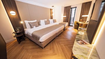 Sábanas de algodón egipcio, ropa de cama de alta calidad y minibar