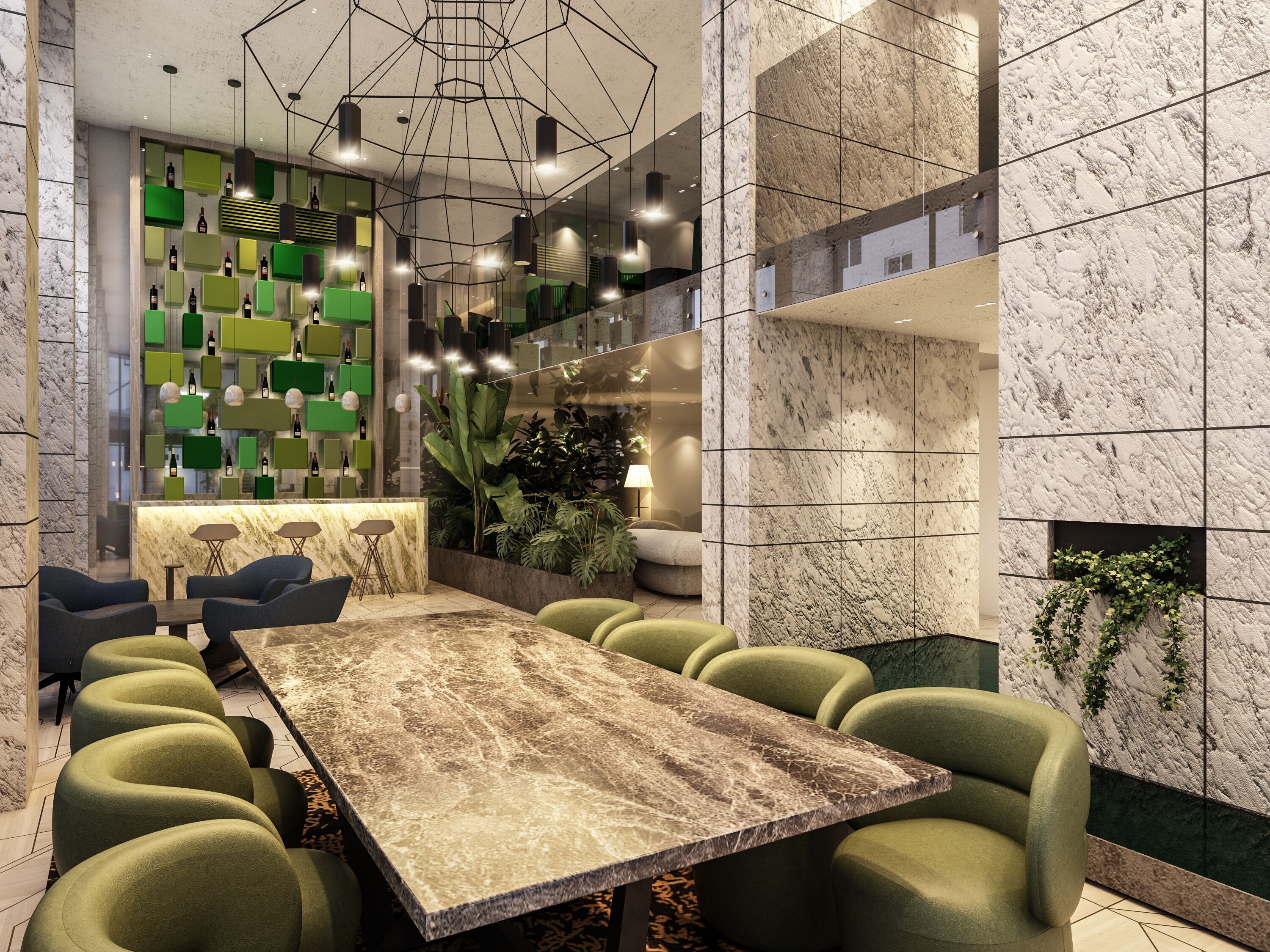 Sitzecke in der Lobby