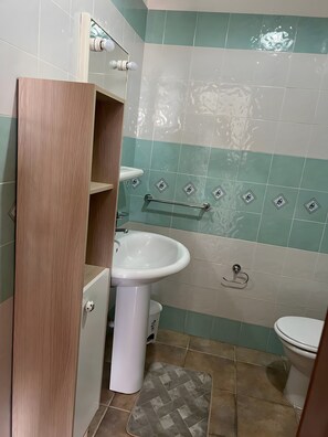 Regadera, amenidades de baño gratuitas, secadora de cabello, toallas 