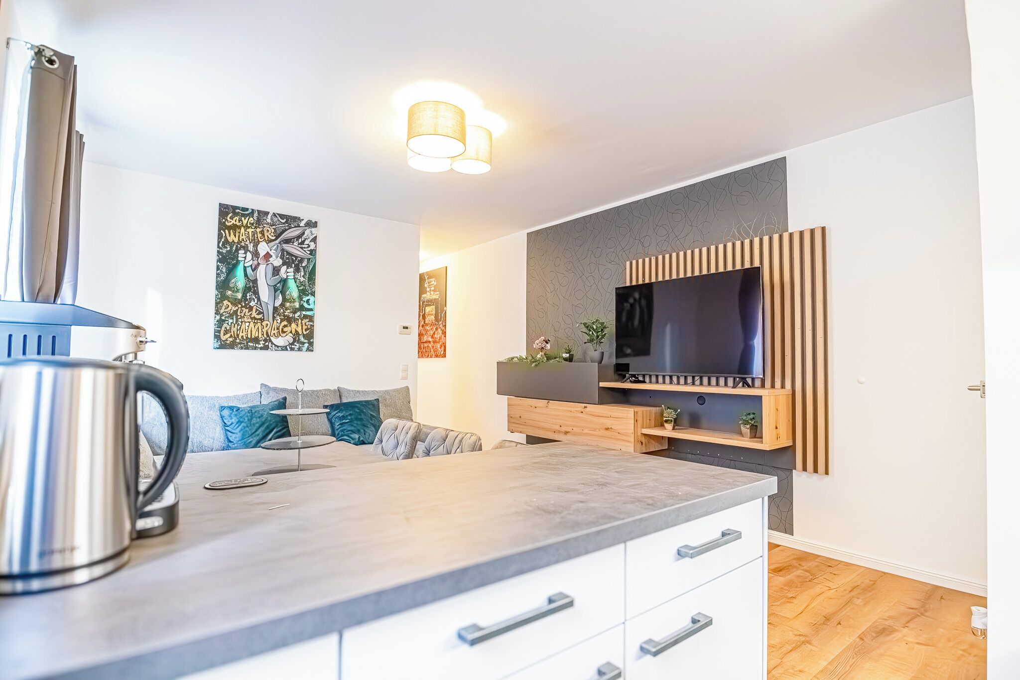 Basic-lejlighed | Privat køkken | Køleskab, mikrobølgeovn, ovn, kogeplade