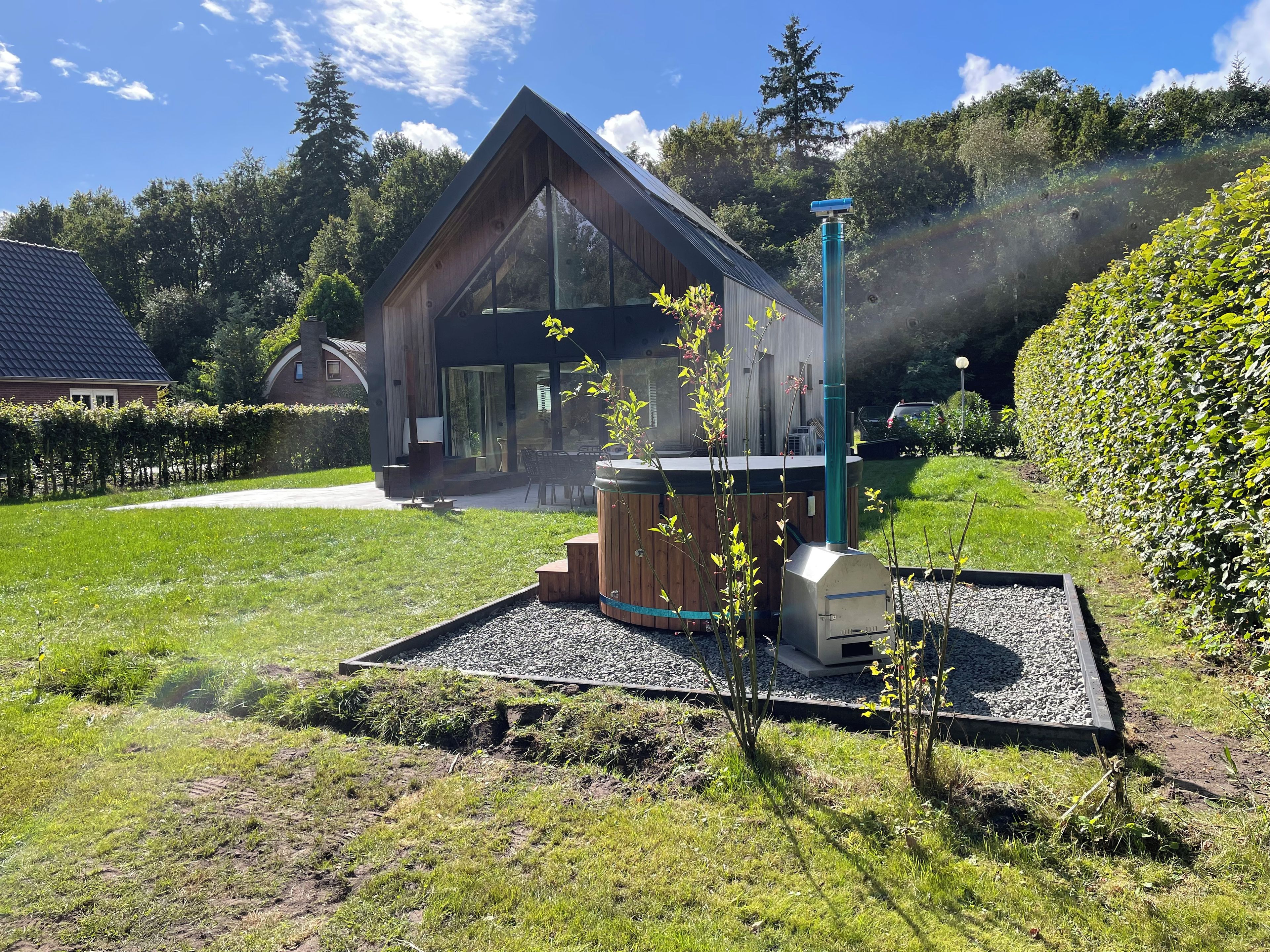 Utendørs boblebad
