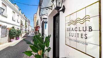 Voorkant van accommodatie