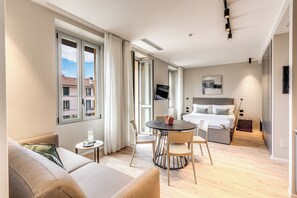 Studio, 1 Bedroom, Balcony (0 Bedroom) | Living area