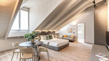 Appartement | Coin séjour | TV connectée de 32 pouces avec chaînes par câble