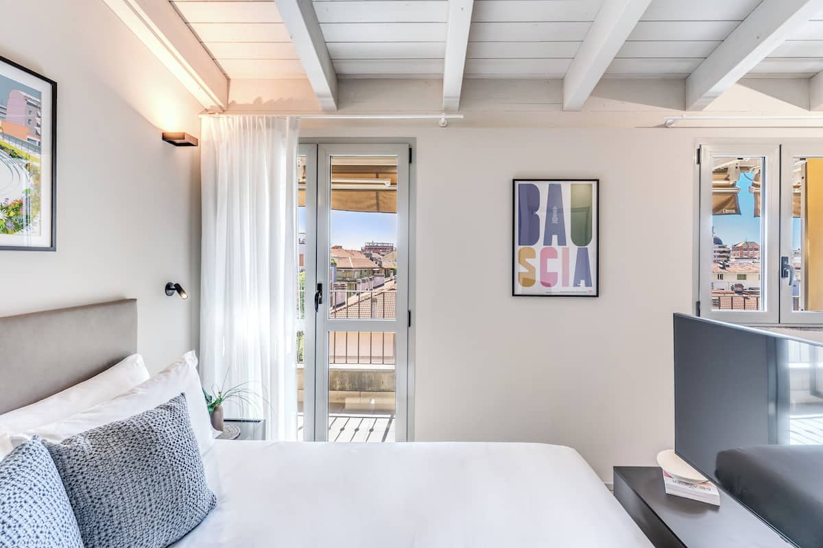 Apartemen | 1 kamar tidur, ruang kerja ramah laptop, dan setrika/meja setrika