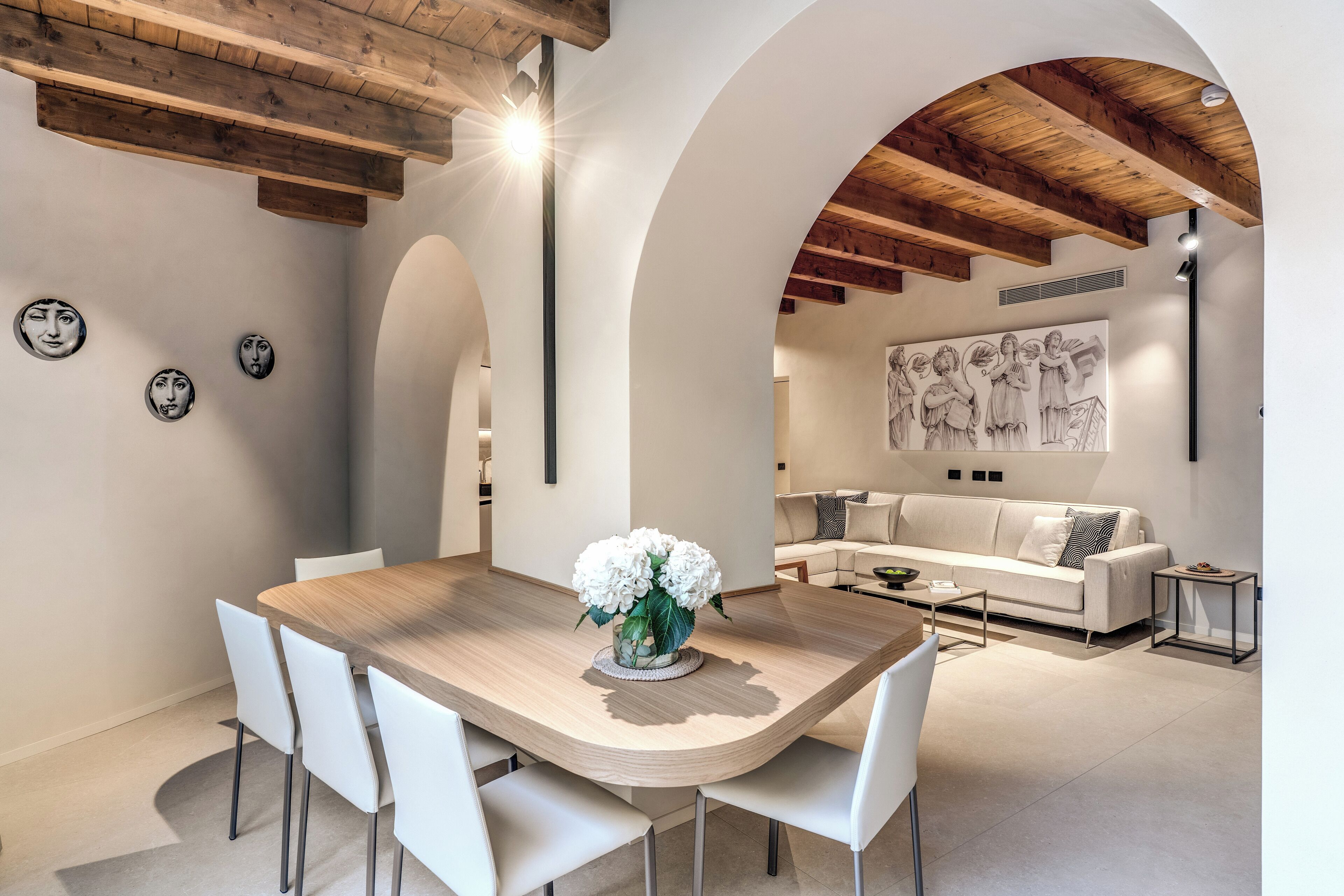 Apartment (2 Bedrooms) | Living area | 32-inch Smart TV with cable channels