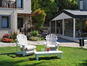 Terrace/patio - GSUI 2BR Mild winter escape in Bodrum garden view furnished apartment. (Bitez)