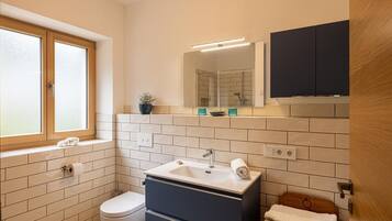 Dusche, Haartrockner, HandtĂŒcher