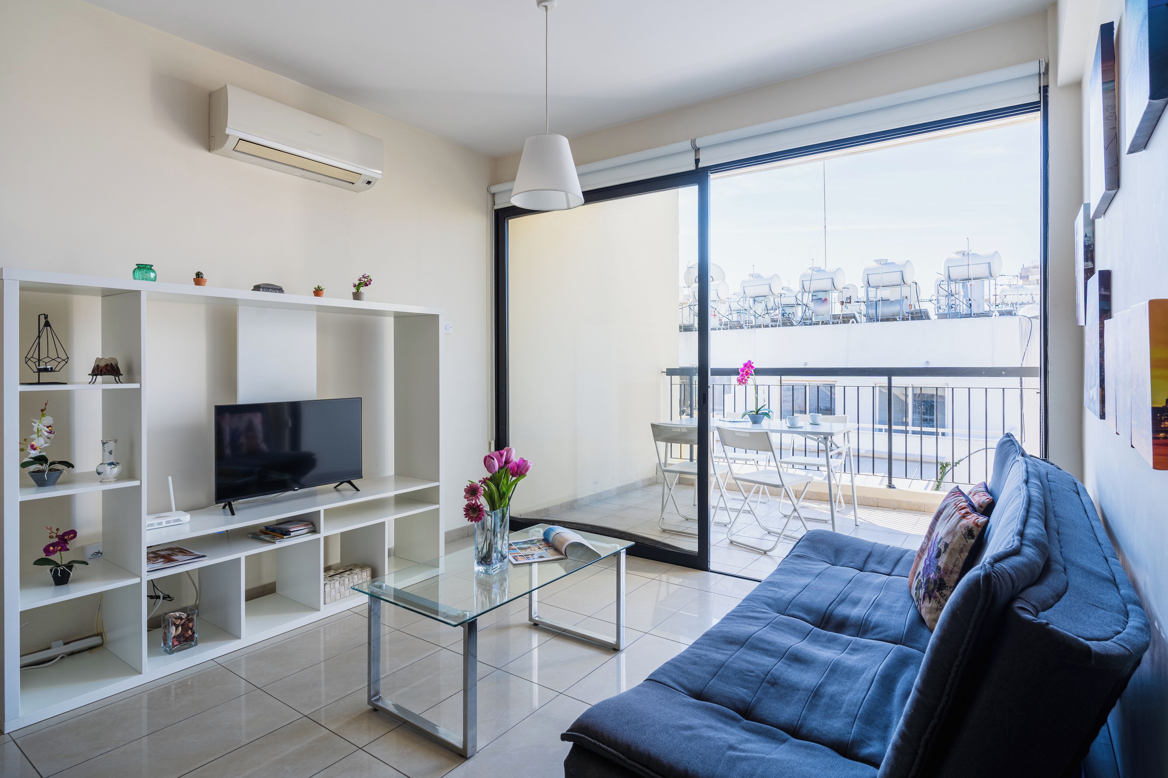 Apartment, 1 Double Bed with Sofa bed, Kitchen, City View | Living room | Smart TV, Netflix, streaming services