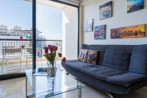 Apartment, 1 Double Bed with Sofa bed, Kitchen, City View | Living room - Glade - 1 BR Apt. & Balcony in Larnaca (Larnaca)